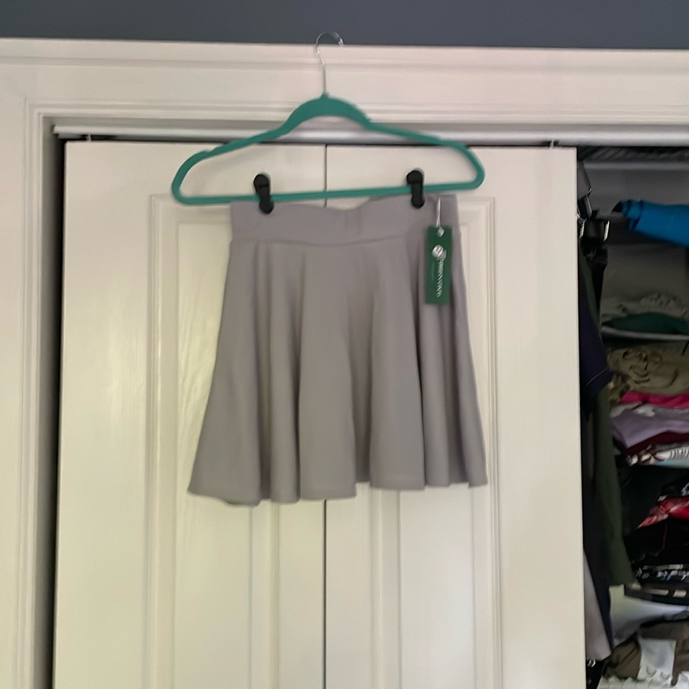 Light Grey Plain Skirt